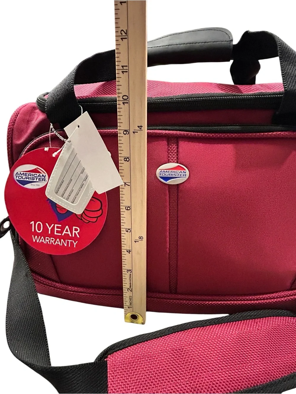 American Tourister iLite XL Burgundy Boarding Bag Carry-On NWT Sangria Travel